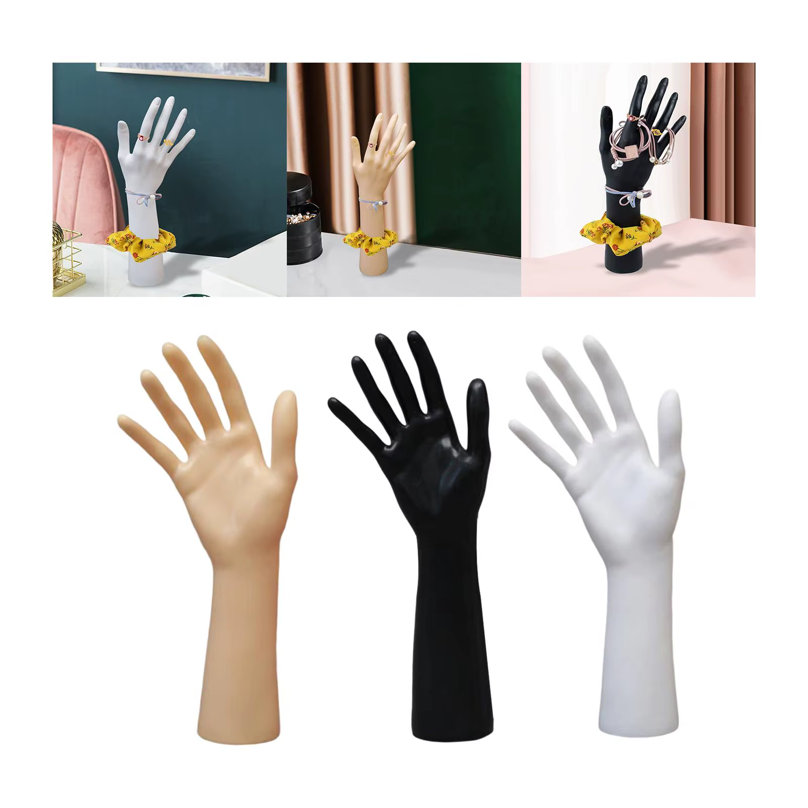Mannequin main bijoux présentoir Support Long bras Support organisateur main Manquin pour chaîne montre bracelet maison boutique décor