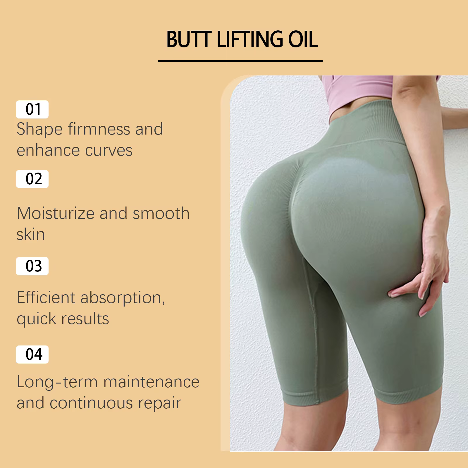 Huile Essentielle Raffermissante et Hydratante pour les Fesses