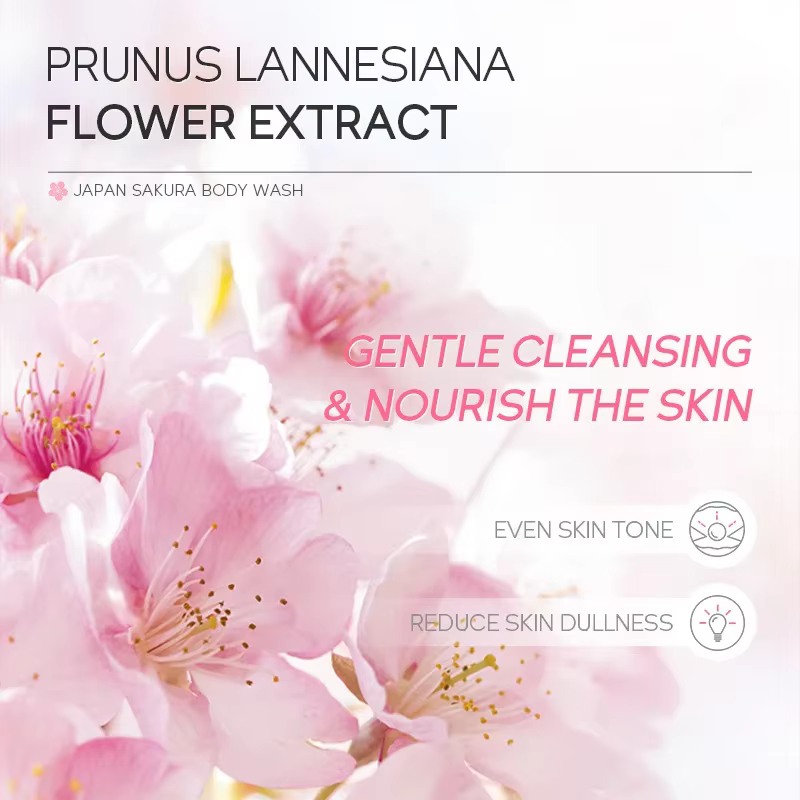 LAIKOU Sakura Gel douche longue hydratant lisse