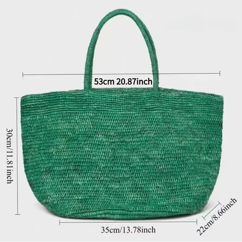 Sac à main en rotin fait main, nouveau style, sac bandoulière polyvalent grande capacité pour femme, style décontracté et professionnel, à porter sous le bras