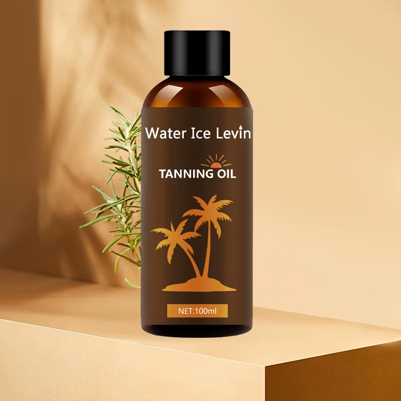Huile de bronzage hydratante avec acide hyaluronique et collagène pour une peau lisse