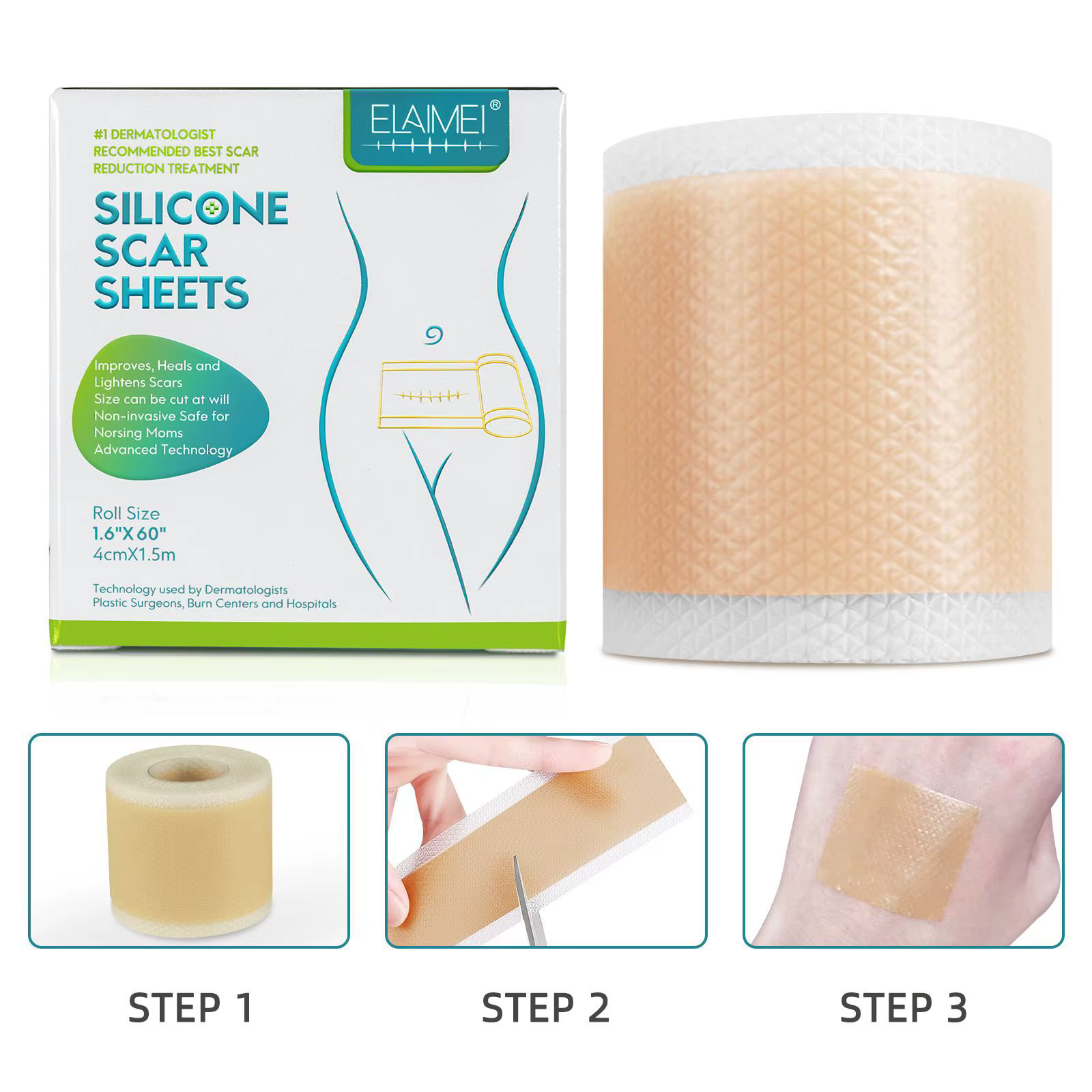 Feuilles de Cicatrices en Silicone