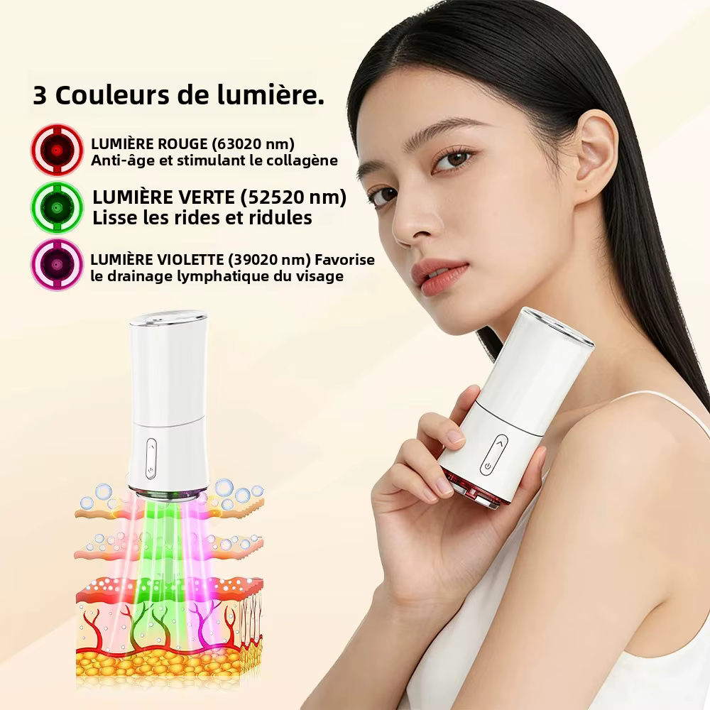 Appareil facial à aspiration sous vide et microcourant EMS
