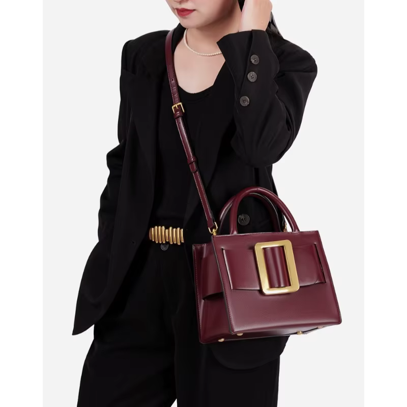 Sac à main chic à boucle pour femme 2026 – Nouveau sac à bandoulière de luxe tendance et de haute qualité, design distinctif en similicuir