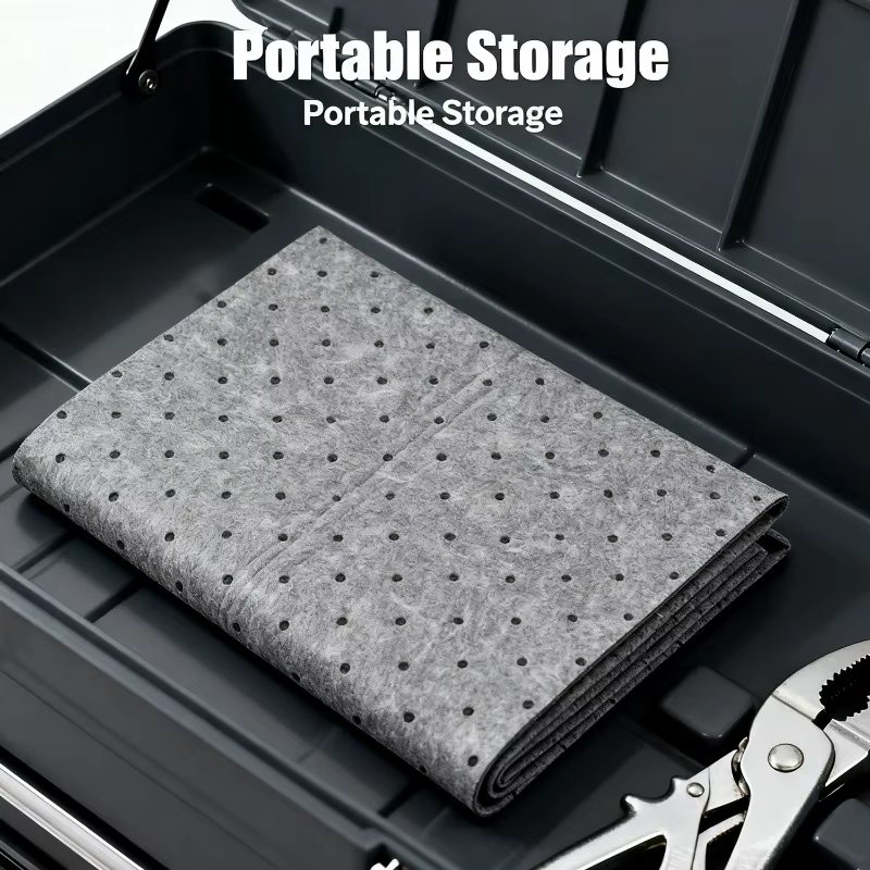 Tampons absorbant l'huile Tapis absorbant les déversements Tampons de déversement d'huile pour fluides à base d'huile et à base d'eau Tapis de capture de liquide pour garage à domicile