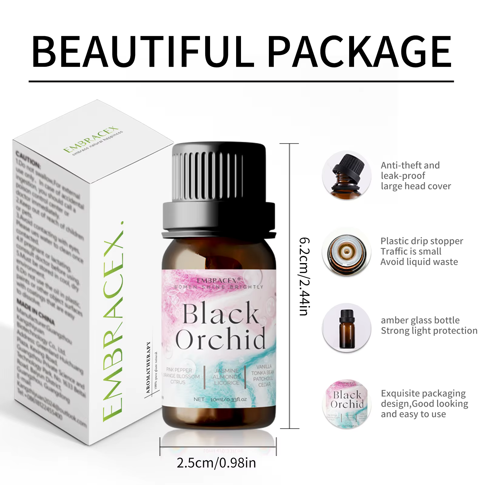 Huile essentielle d'orchidée noire 10 ml