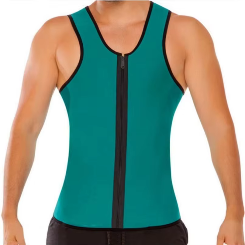 Minceur hommes ventre plat gaine Sauna débardeur gilet sueur graisse brûlant corps Shaper perte de poids ventre contrôle taille formateur chemise