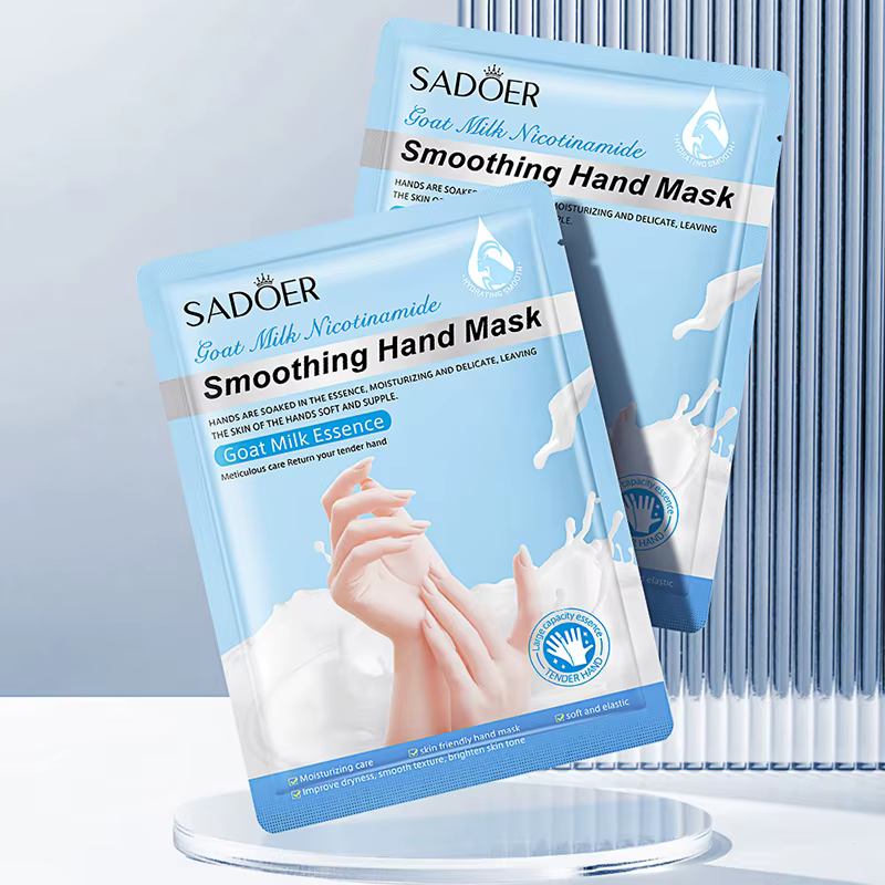 SADOER lait de chèvre hydratant masque pour les mains blanchissant nourrissant Anti-âge