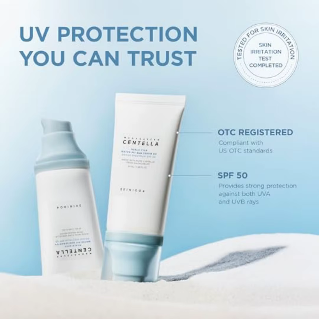 Sérum solaire hydratant SKIN1004 Centella Hyalu-Cica Water-Fit SPF50