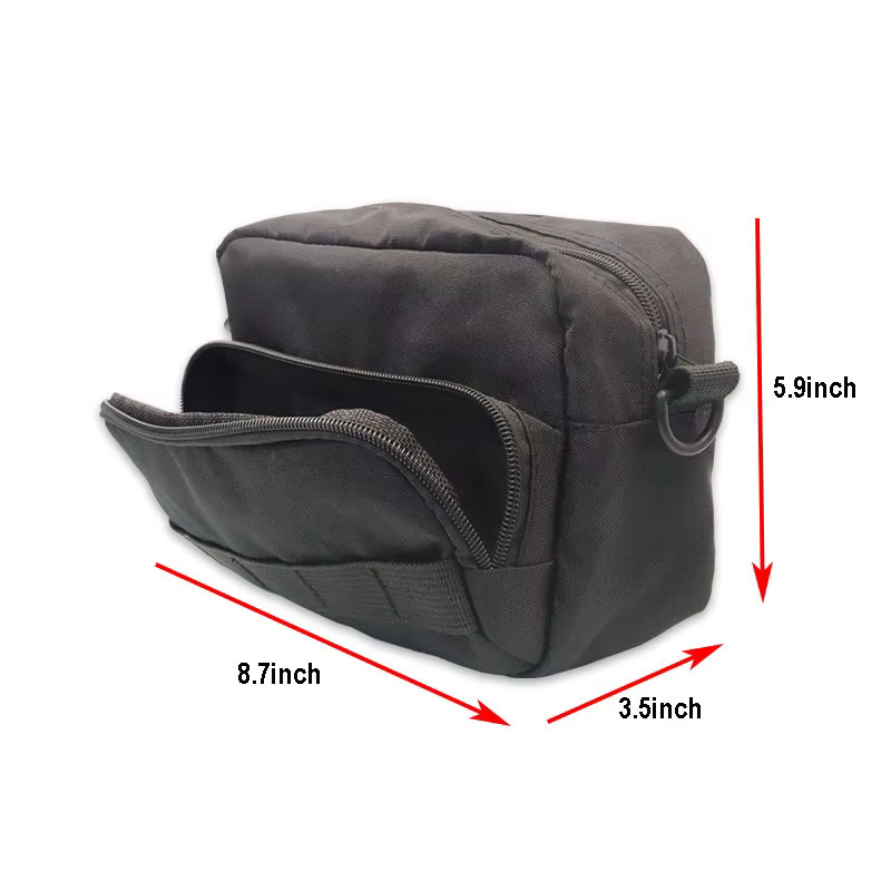 Sac de guidon de moto, sac à outils de moto, sac de fourche de moto, sac d'accessoires de rangement avant, sac à bandoulière, sac de taille