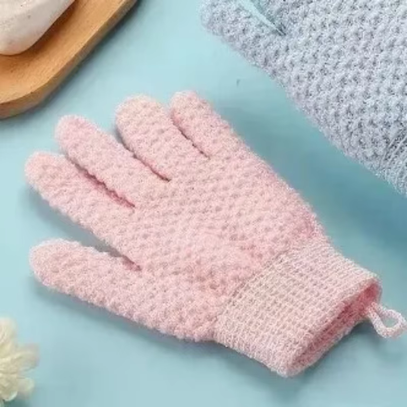 Serviette à friction gants de douche à cinq doigts