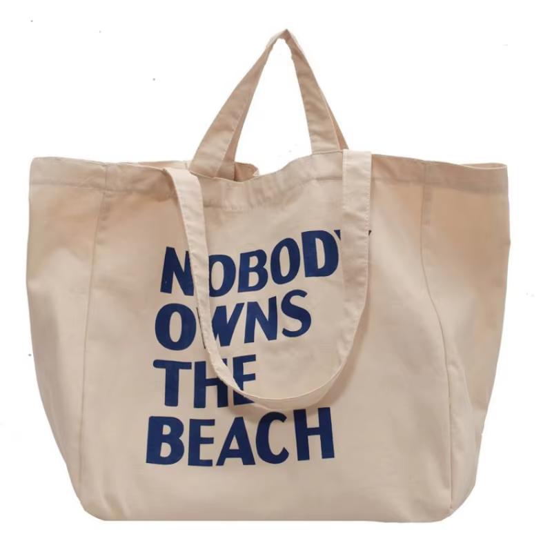 Grand sac en toile pour femmes, sac à main à bandoulière avec lettres, réutilisable, Shopping pour dames, épicerie, fourre-tout de styliste, Bolsas écologiques