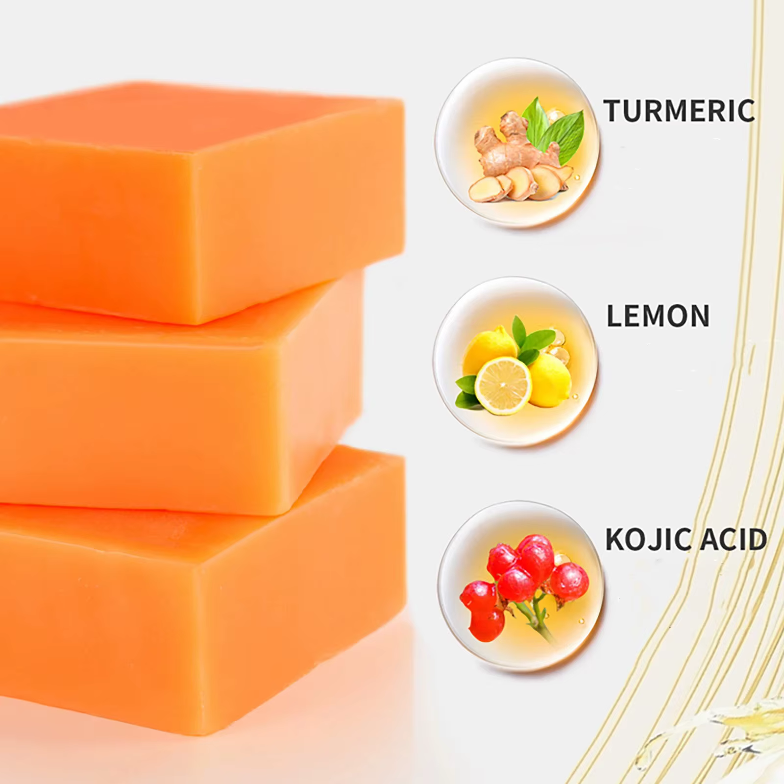 Crème blanchissante naturelle au curcuma pour le corps