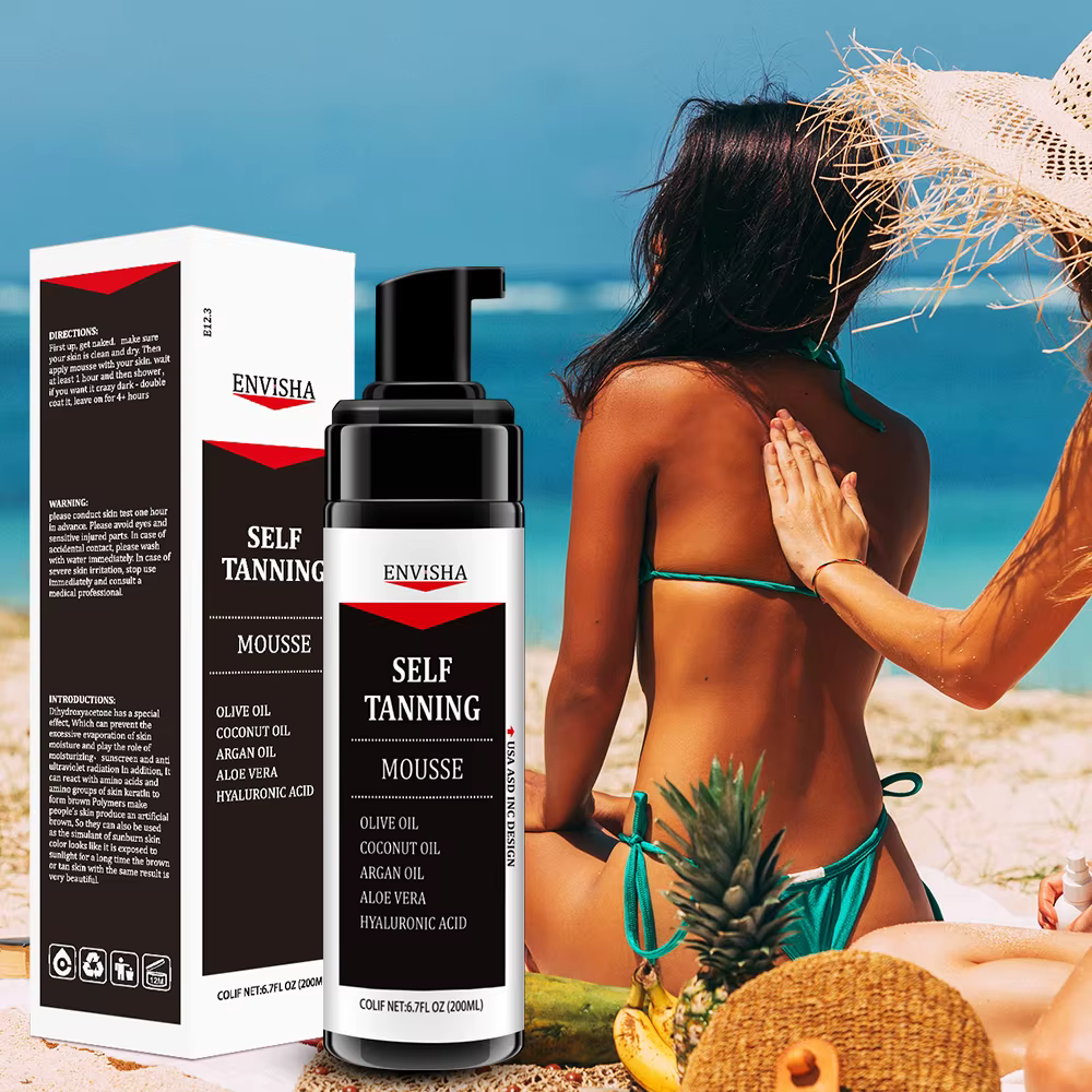 Spray mousse autobronzant pour le corps