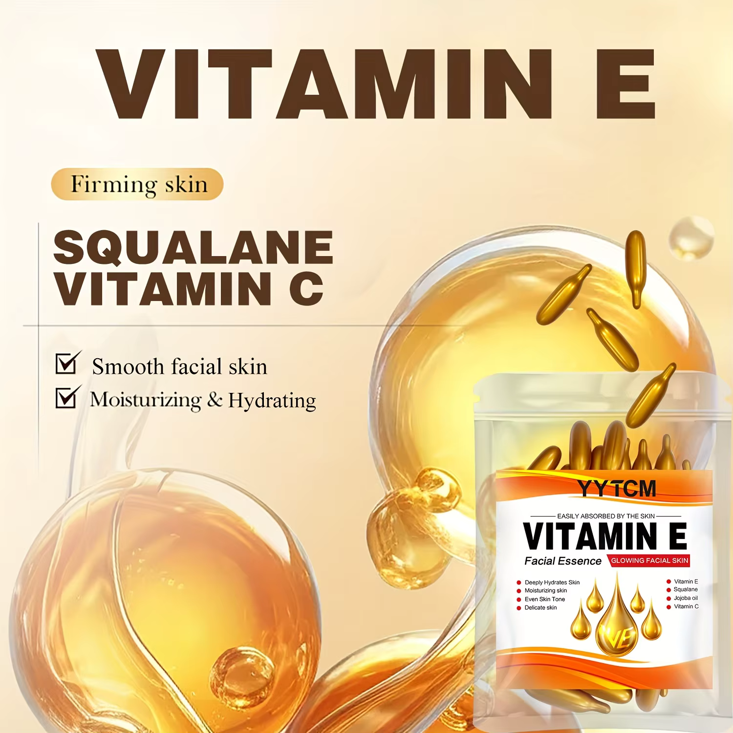 Essence en capsules hydratante en profondeur à la vitamine E