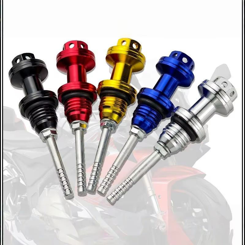 Jauge de niveau d'huile moteur CNC pour moto avec filtre pour une surveillance précise et un entretien facile