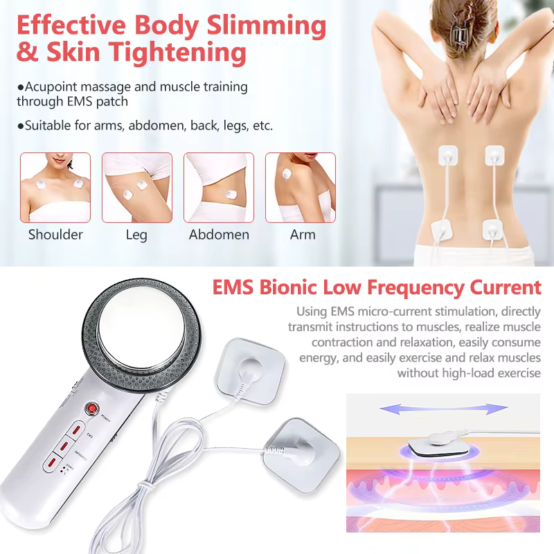 Masseur corporel ultrasonique infrarouge 3 en 1 EMS, réduction du visage, Anti-Cellulite, brûleur de graisse, perte de poids, Machine amincissante à infrarouge