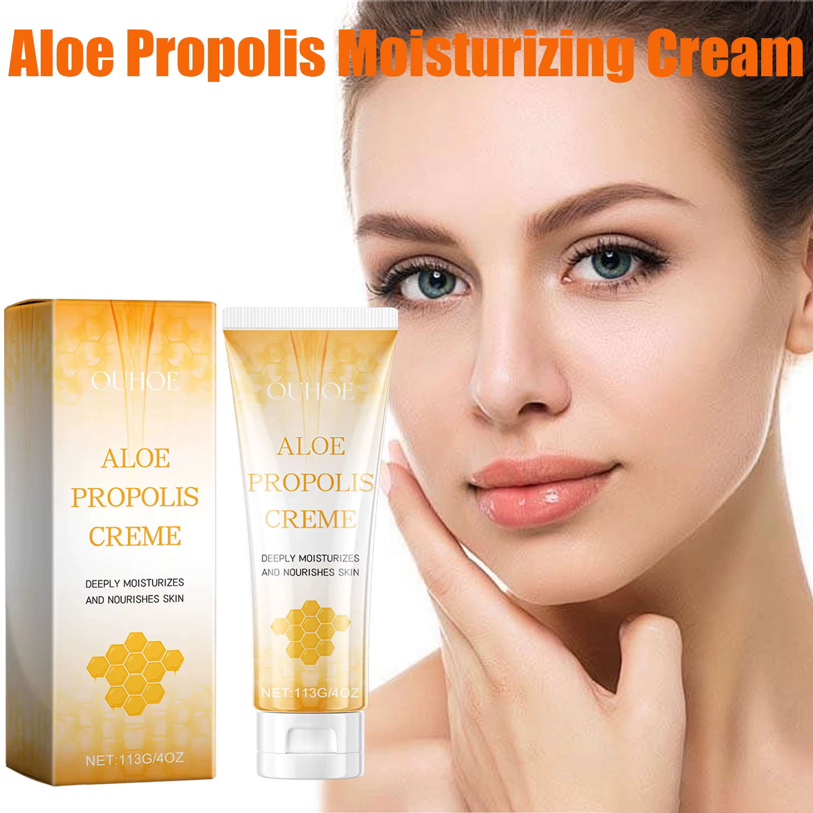 Crème hydratante à l'aloe vera et à la propolis