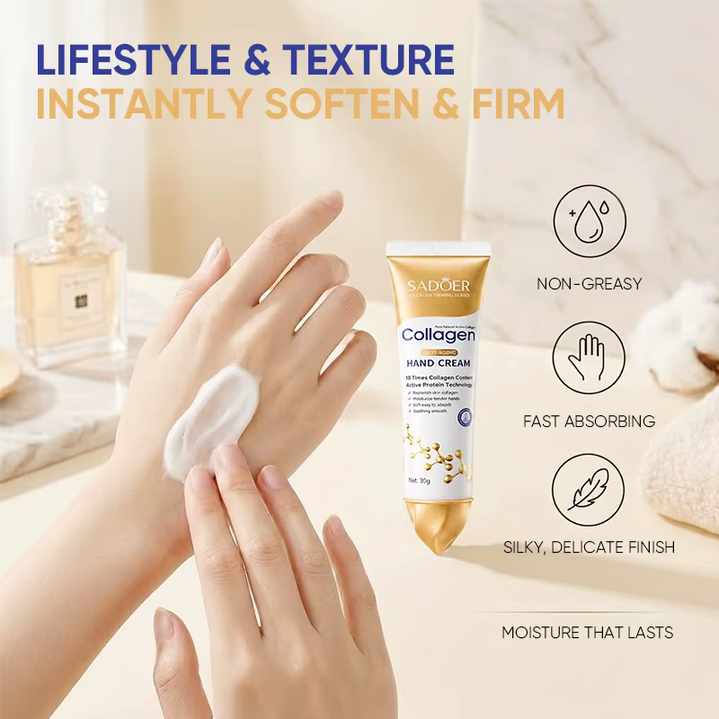 Crème pour les mains au collagène