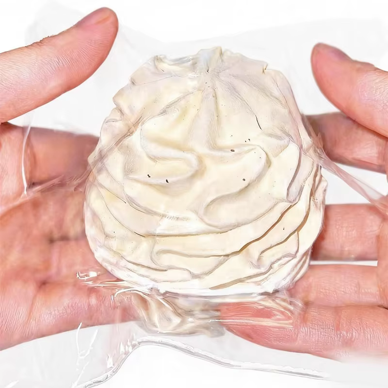 Crème enroulée à rebond lent