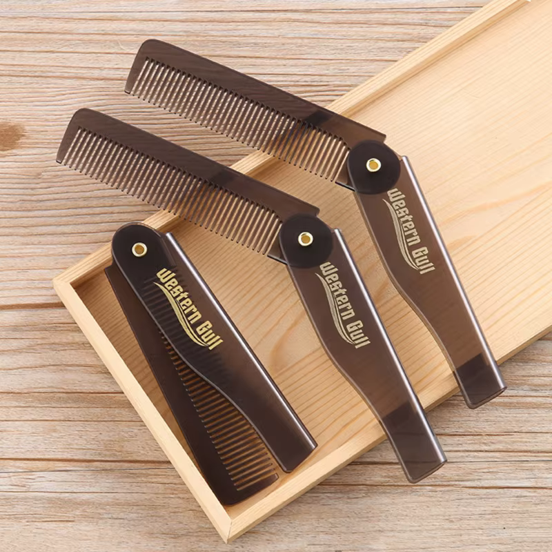 Peigne de poche pliable pour hommes