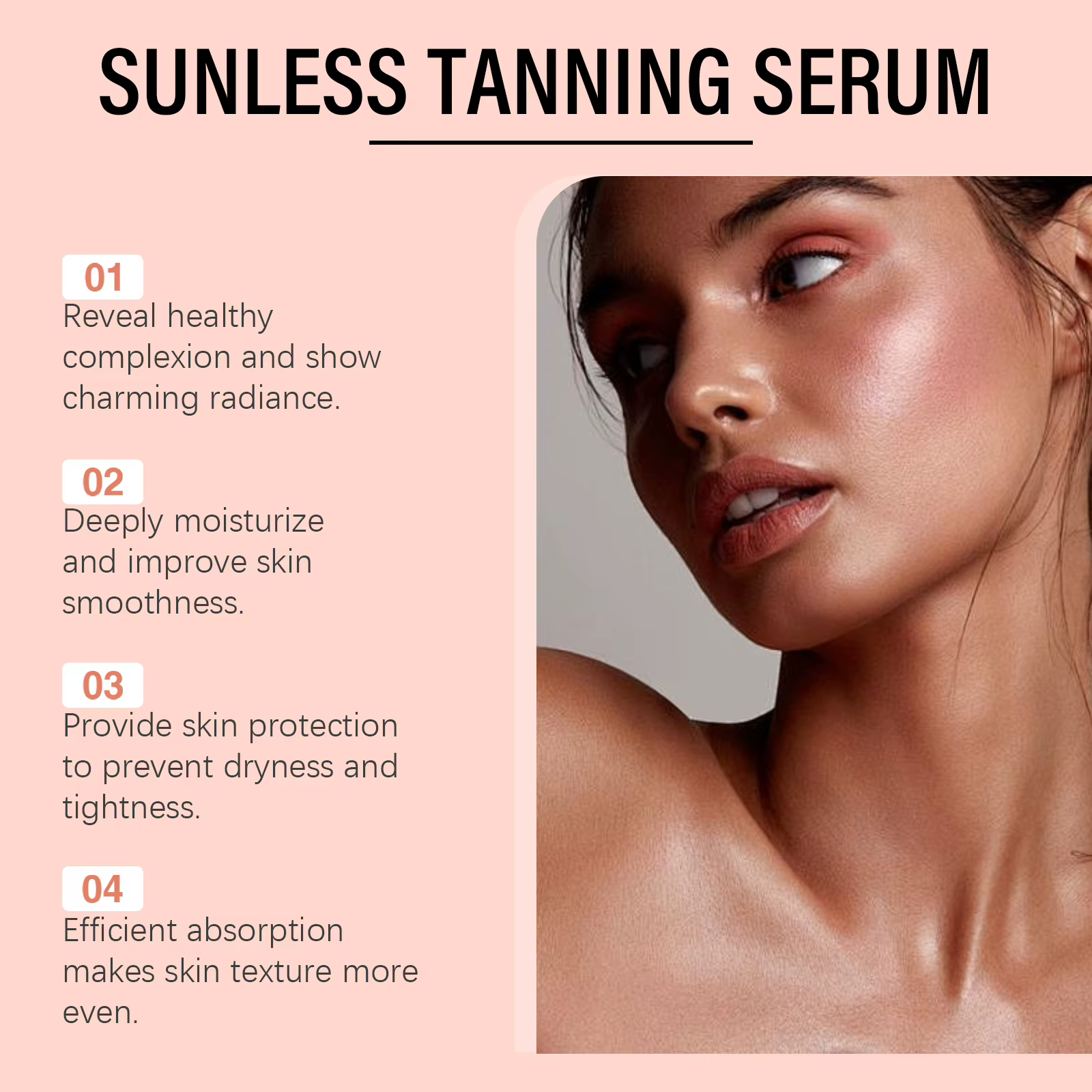 Gouttes autobronzantes pour le visage et le corps