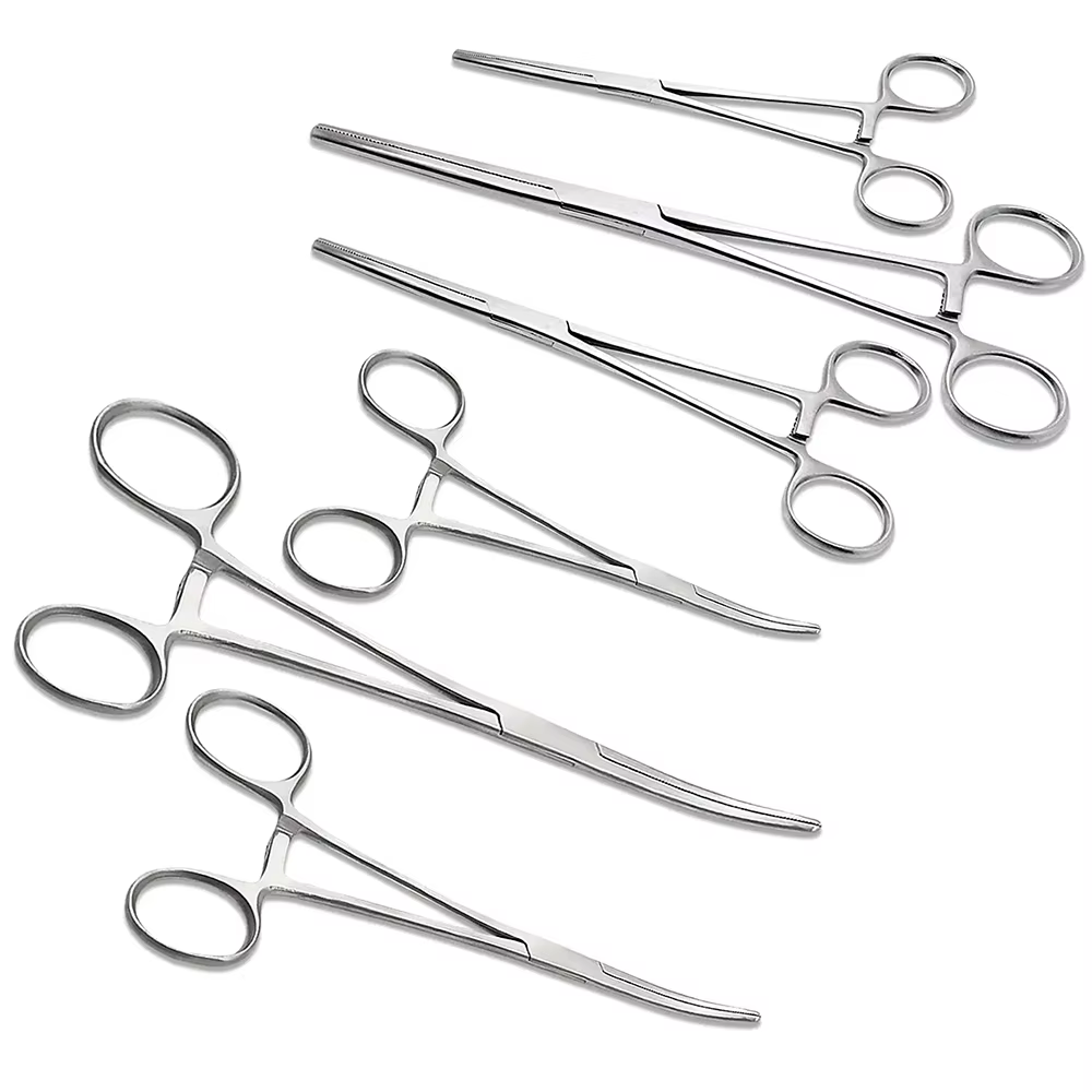 Pince hémostatique pour poils d'animaux de compagnie, outil à main, pince de verrouillage de pêche, outils d'épilation, pointe incurvée ou droite, outil de coupe