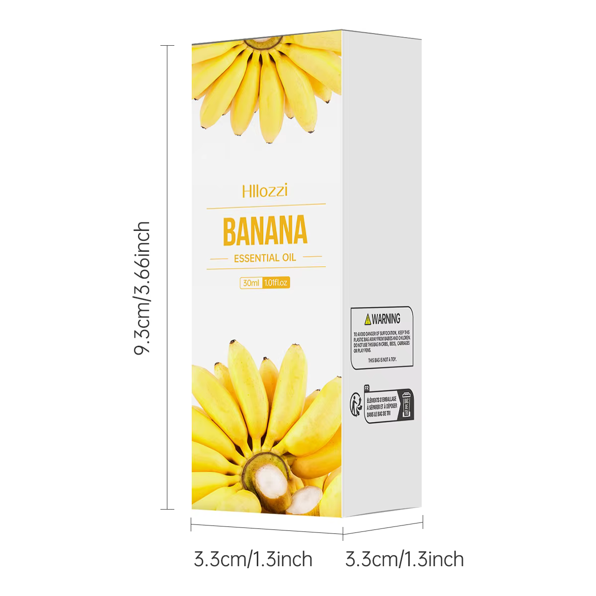L'huile essentielle de banane 30ml illumine la peau