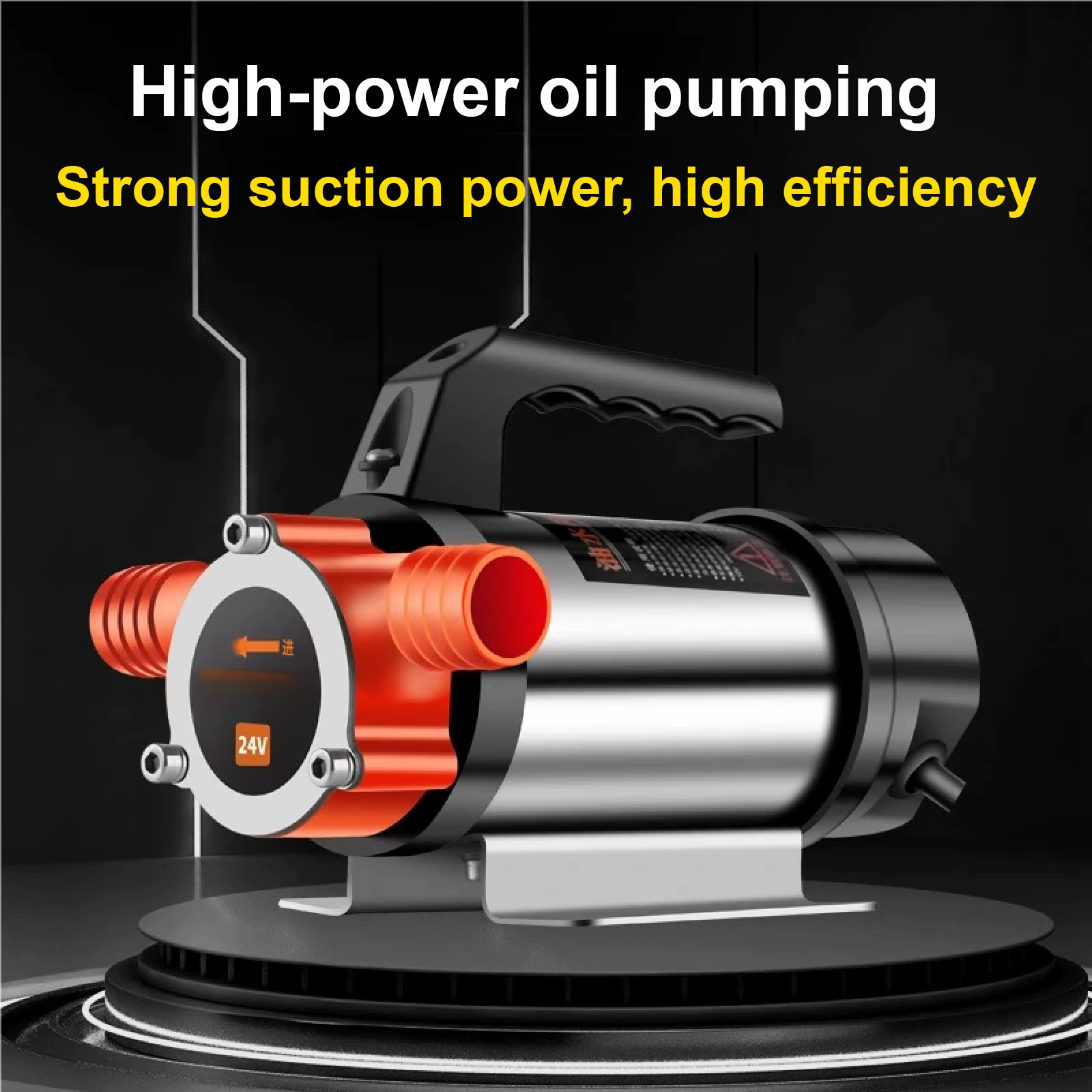 Pompe Électrique DC 12V 24V 48V 220V pour Huile et Eau Portable Haute Puissance Usage Industriel ou Véhicule Pompe Diesel avec Poignée