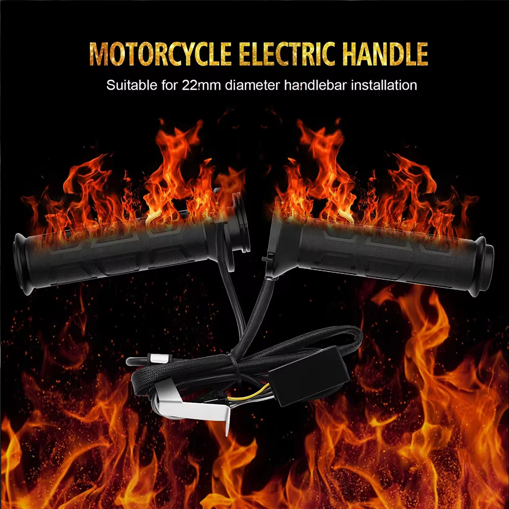 Poignées Moulées Universelles pour Moto Scooter RL, 22mm, Guidon Chaud, Température, Chauffe-mains