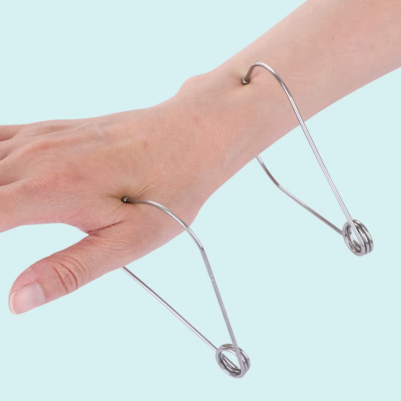 Pince de Massage en métal pour points d'acupuncture
