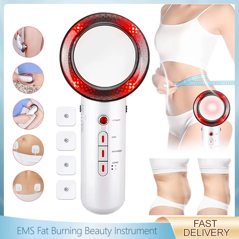 Masseur corporel ultrasonique infrarouge 3 en 1 EMS, réduction du visage, Anti-Cellulite, brûleur de graisse, perte de poids, Machine amincissante à infrarouge