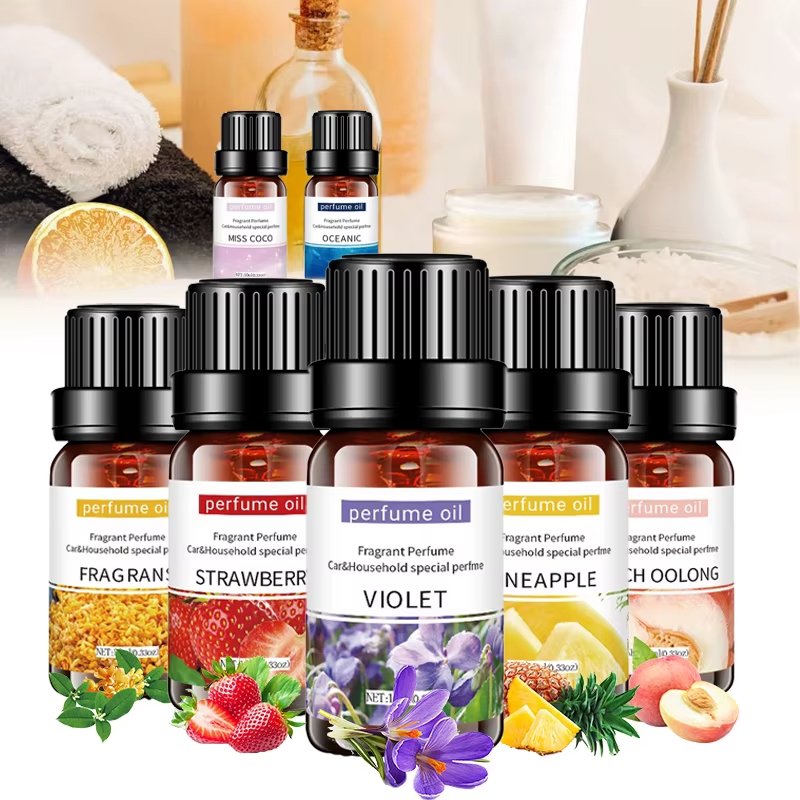 Huile essentielle végétale naturelle 10ml Eucalyptus Rose Freesia Gardenia vanille menthe poivrée 1 pièces