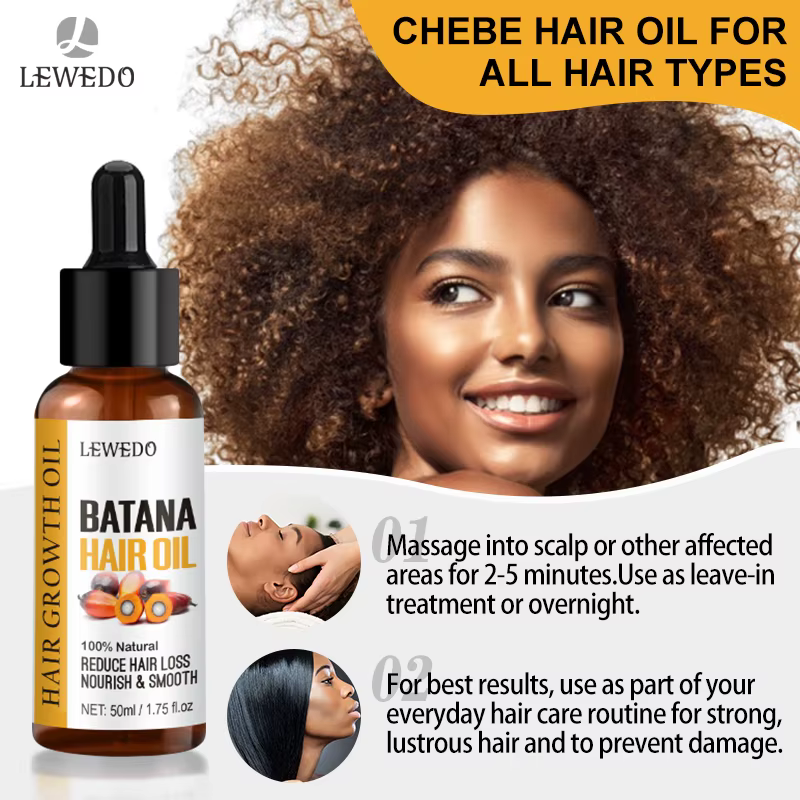 Lewedo Naturals huile de Batana croissance rapide des cheveux pour hommes femmes