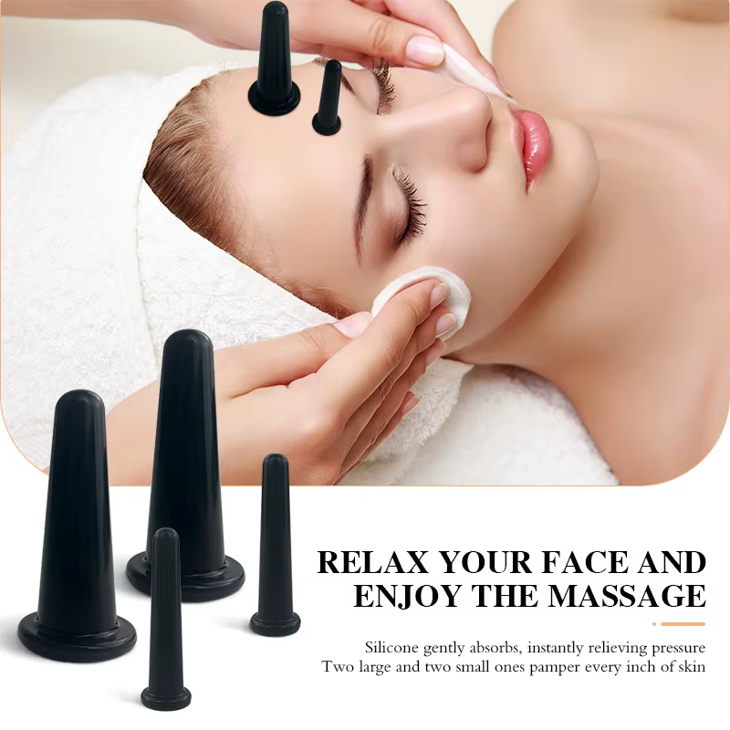 Ensemble de ventouses faciales en Silicone