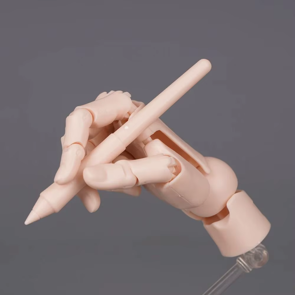 Modèle mobile de articulation de main en plastique mannequin biomimétique Simulation de main figurine d'action de main Sculpture modèle de main d'anime articulé