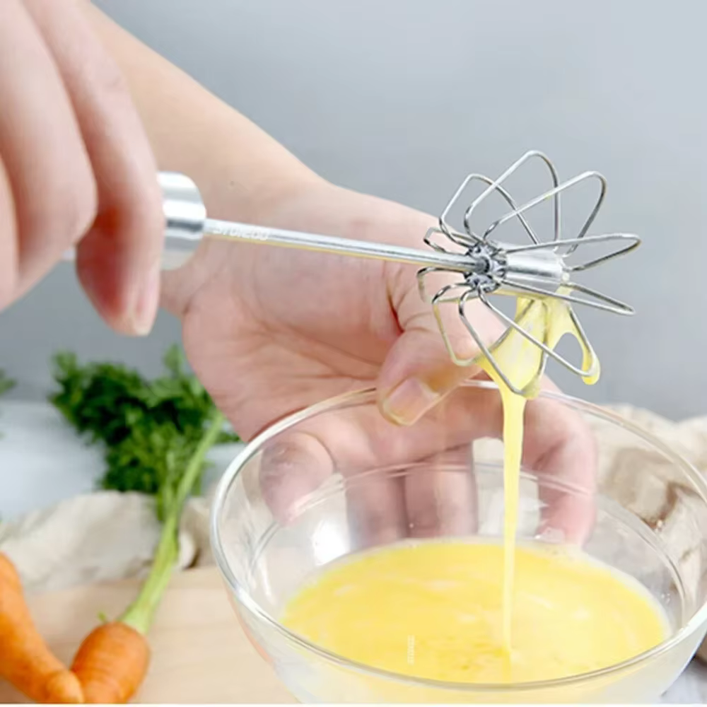 Mélangeur rotatif portatif mousseur à lait pour café fouet à oeufs manuel mélangeur Semi automatique cuisine cuisson outil de cuisson mélangeur à main