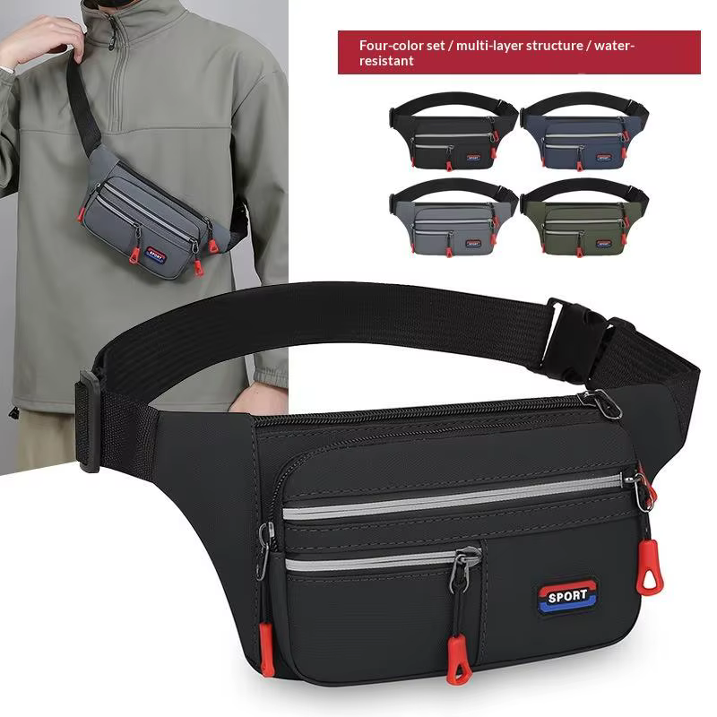 Ceinture de course sécurisée avec design imperméable et poche zippée, idéale pour les sports de plein air
