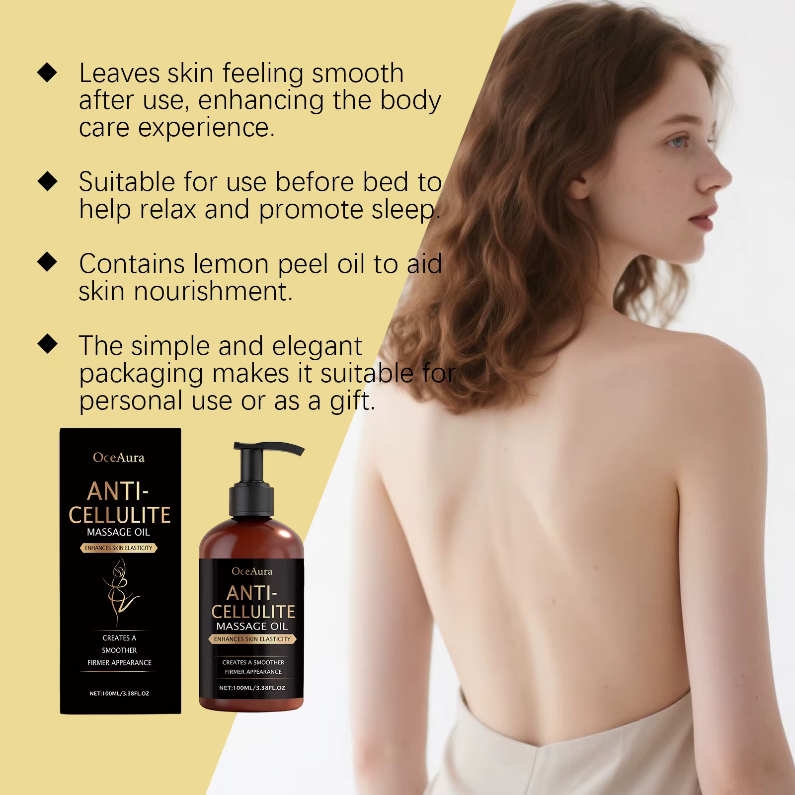Huile de Massage corporel avec citron