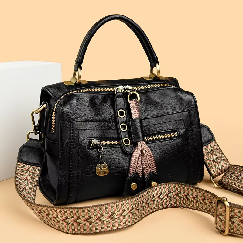 Sac à main en cuir de bonne qualité pour femmes, sacs à bandoulière de luxe de styliste, grande capacité, sacoche de marque, 2024