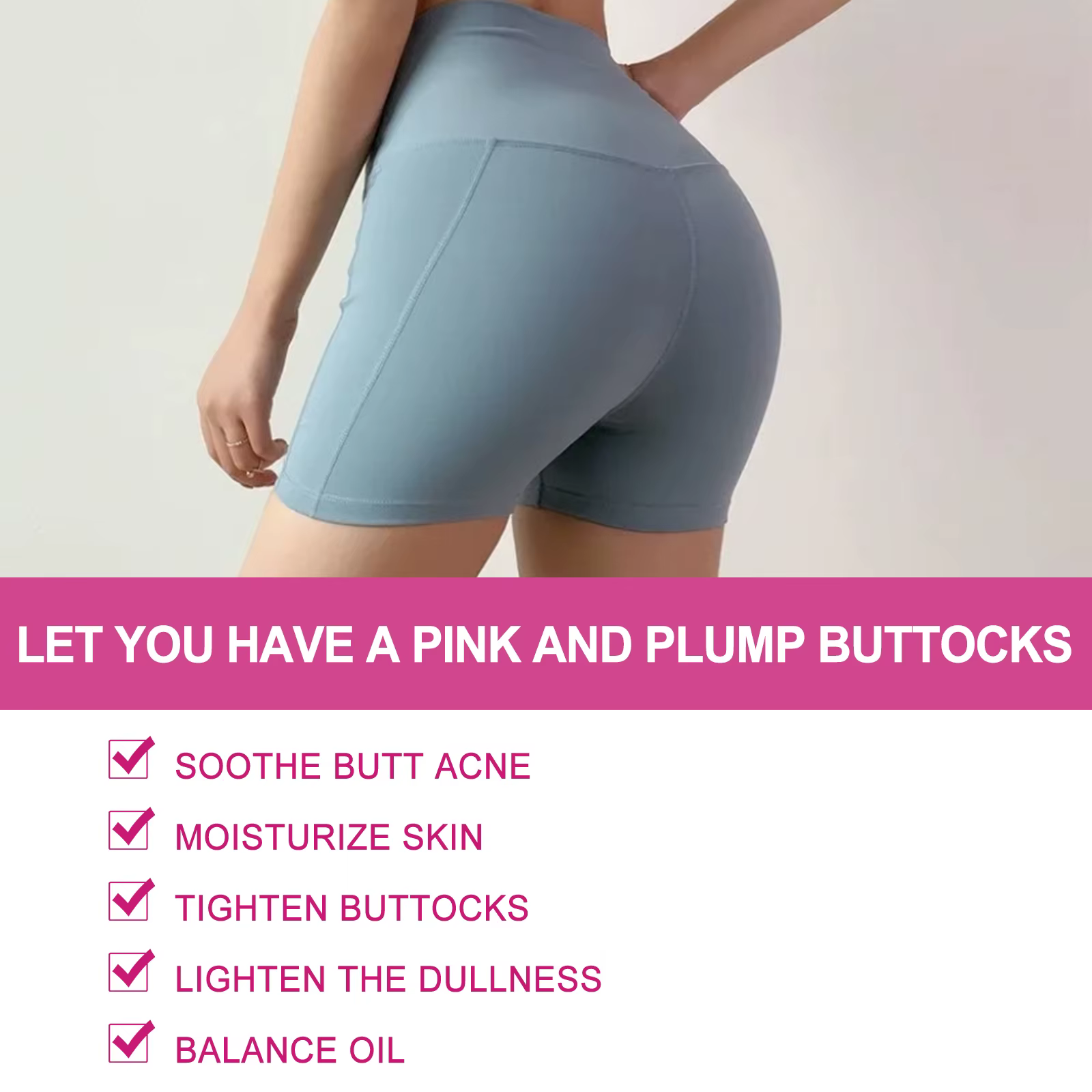 Crème d'acné pour les fesses et les cuisses