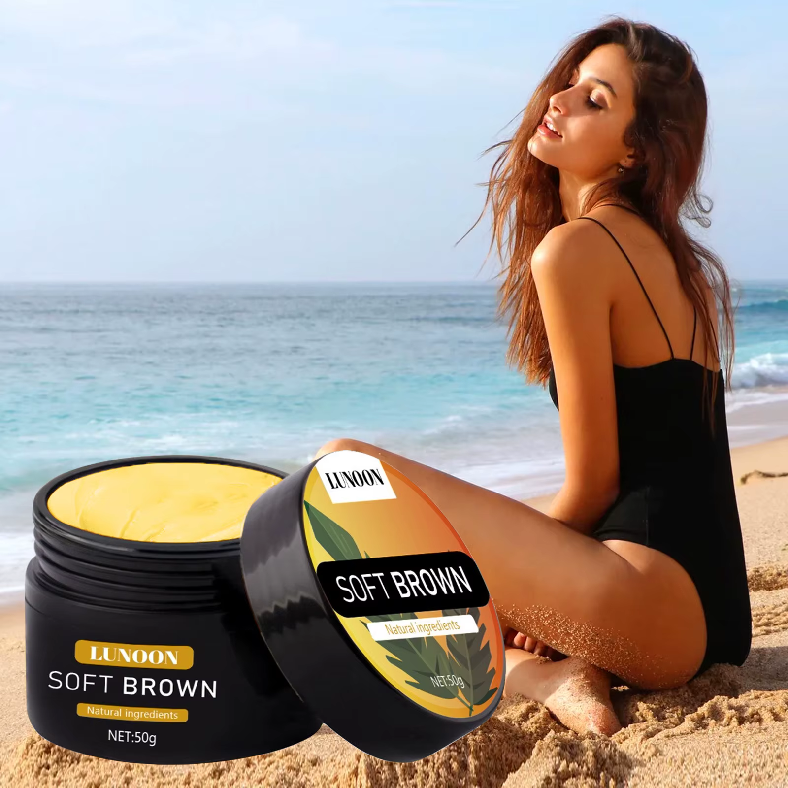 Crème Autobronzante & Protectrice Solaire - Bronzant Visage & Corps Longue Durée