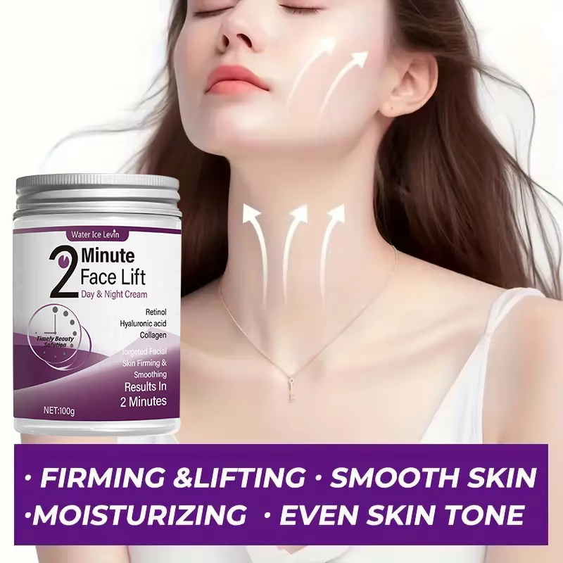 Crème de jour et de nuit pour lifting du visage de 2 minutes avec rétinol