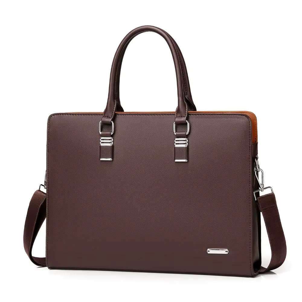 Sacs pour hommes grande capacité en cuir sacs à main en peau de vache pour hommes mallette d'affaires sac à bandoulière sac d'ordinateur de voyage d'affaires