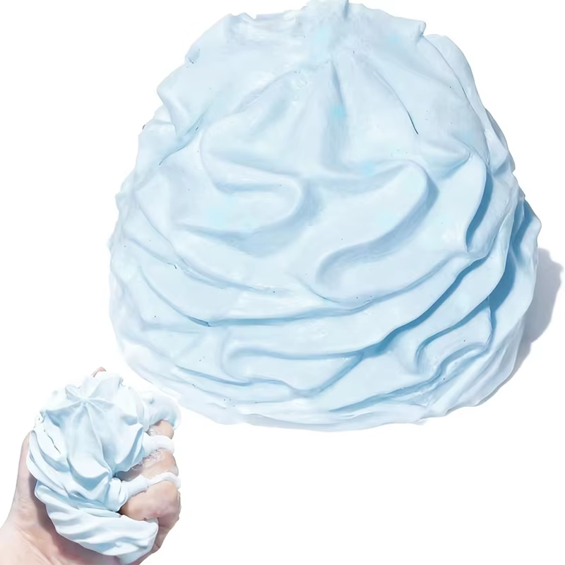 Crème enroulée à rebond lent