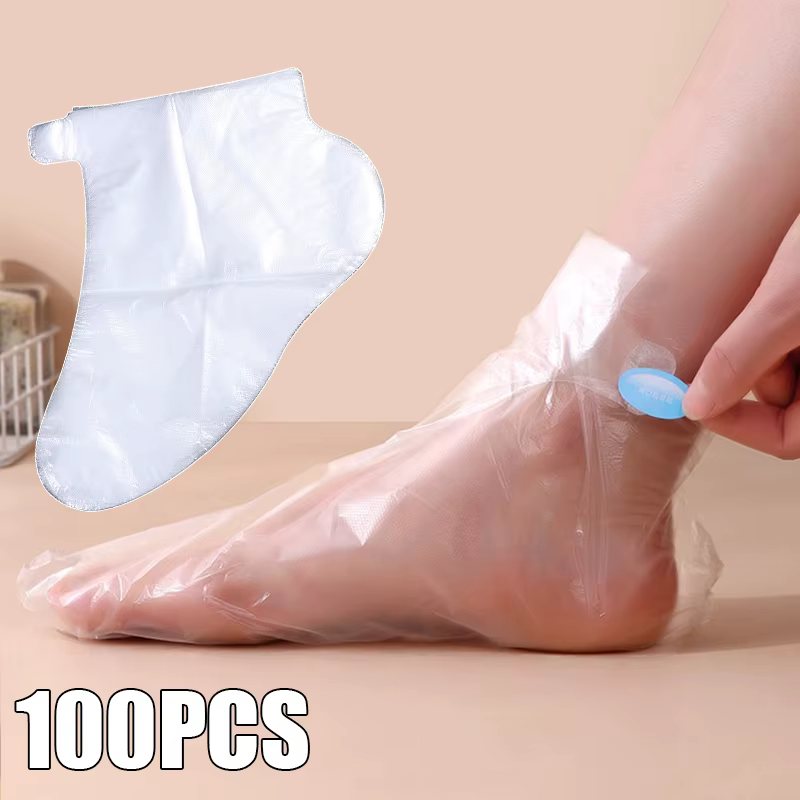 Chaussettes hydratantes jetables pour les pieds