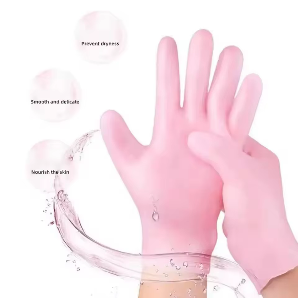 Gants de traitement des mains en silicone – Thérapie réutilisable de verrouillage de l'humidité pour une hydratation