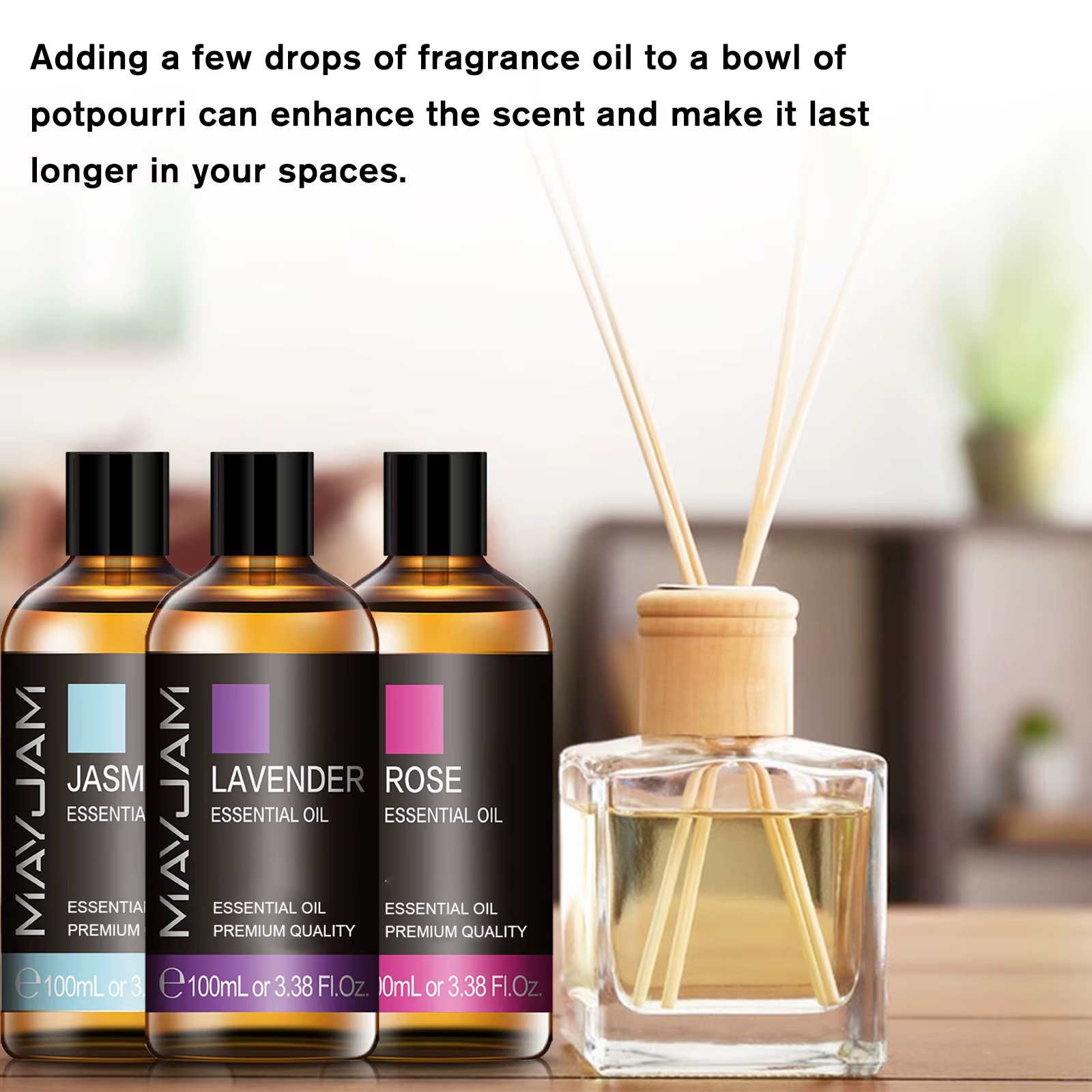 MAYJAM 100ML huiles essentielles d'arôme pur cannelle romarin bois de cèdre citronnelle huile d'arbre à thé pour Massage humidificateur savons bougie
