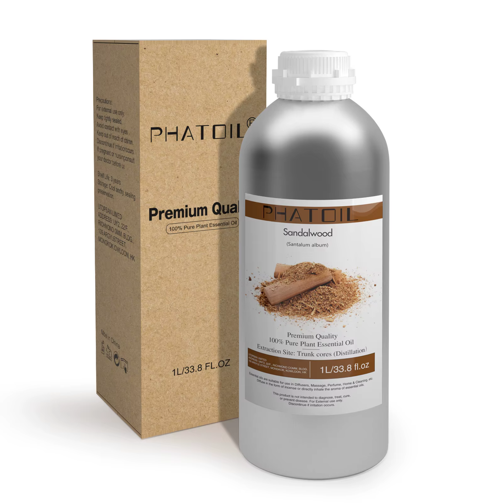 PHATOIL 1000ML huiles essentielles végétales naturelles pour humidificateur diffuseur menthe poivrée bois de santal bergamote aromathérapie huile essentielle