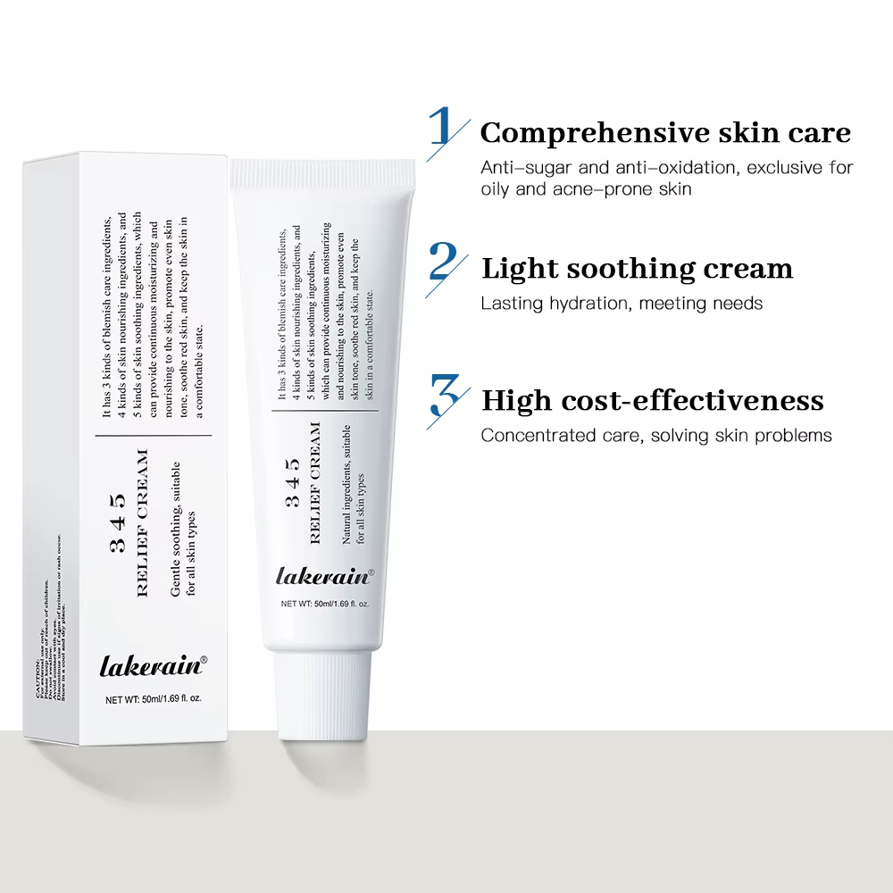 345 crème de soulagement adresse imperfections nourrir Anti- sucre Anti-oxydation soin apaisant Lifting du visage